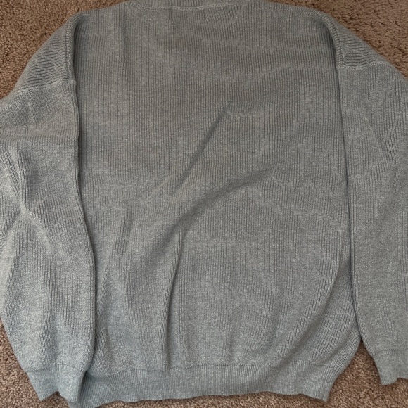 Vintage Eddie Bauer Men's Light Gray Crewneck Sweater - Picture 4 of 5